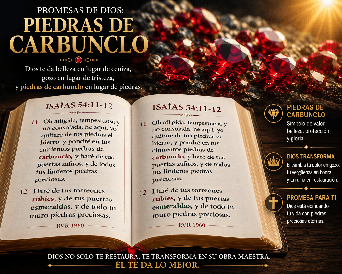 Puerta Cerrada poniendo  las piedras de Carbunclo : Isaías 54, las Piedras de Carbunclo y la Justicia de Dios