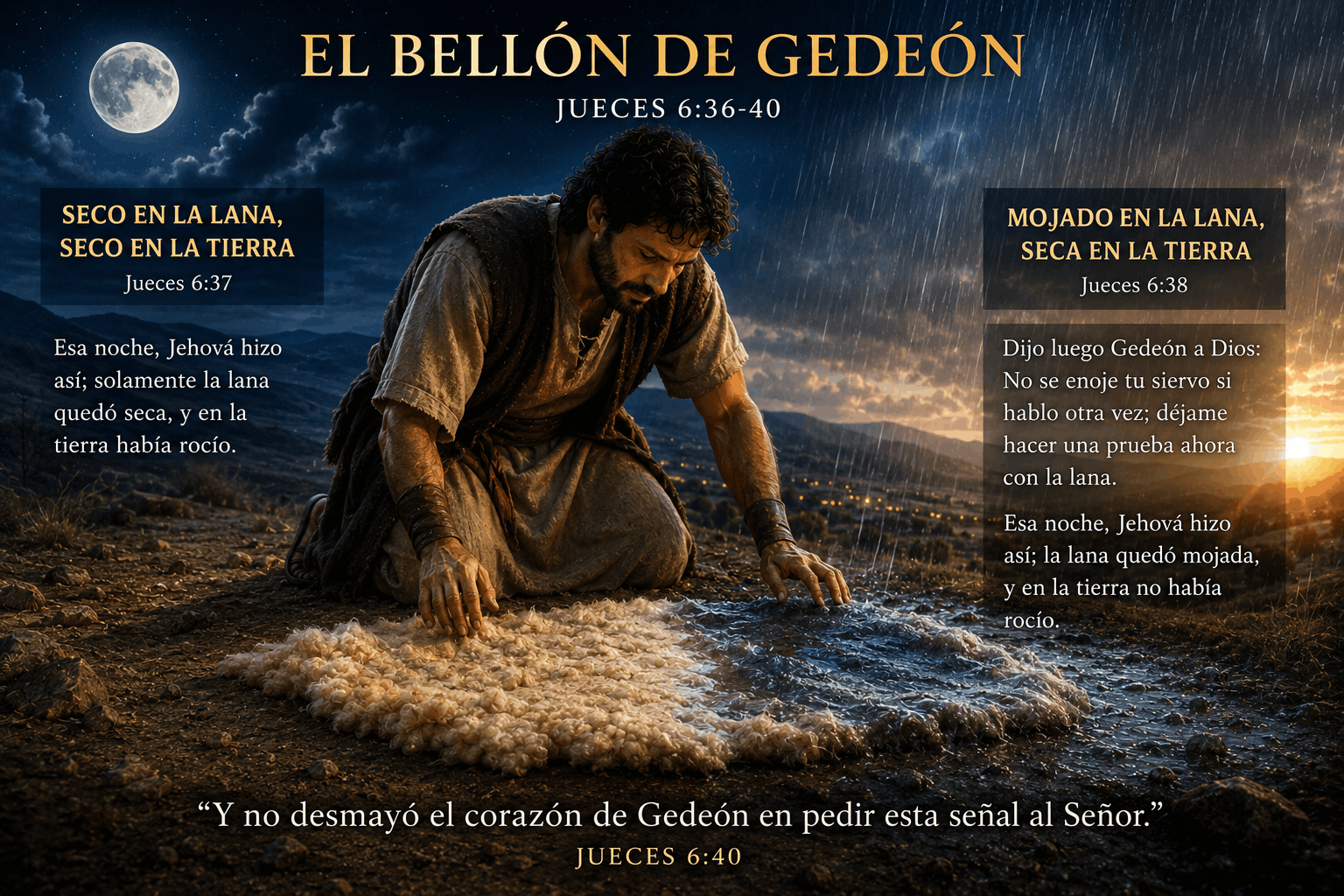 Buscando la dirección de Dios: La lección del vellón de Gedeón
