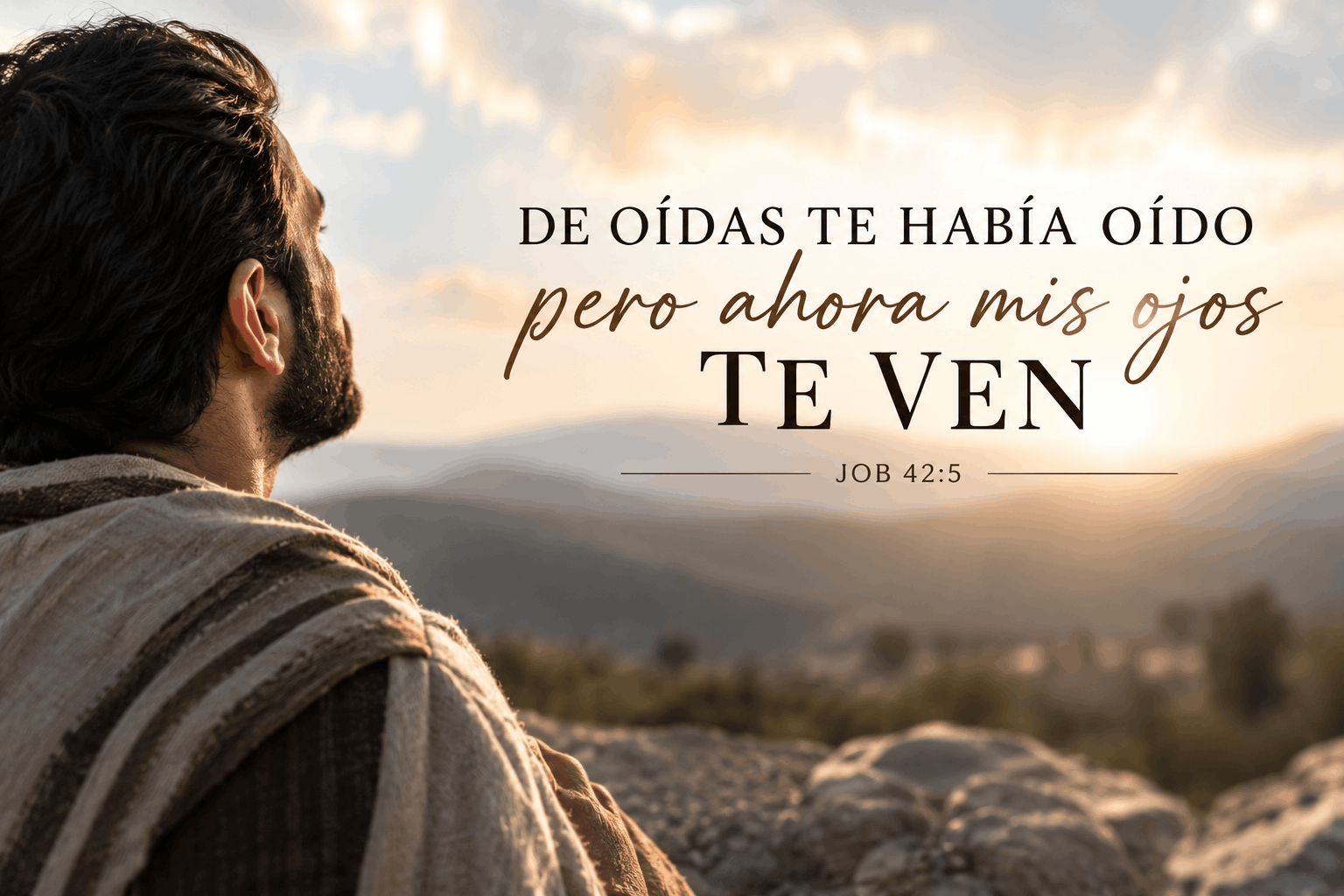 Confiar en lo Invisible: De Oídas te Oía, Pero Ahora mis Ojos te Ven