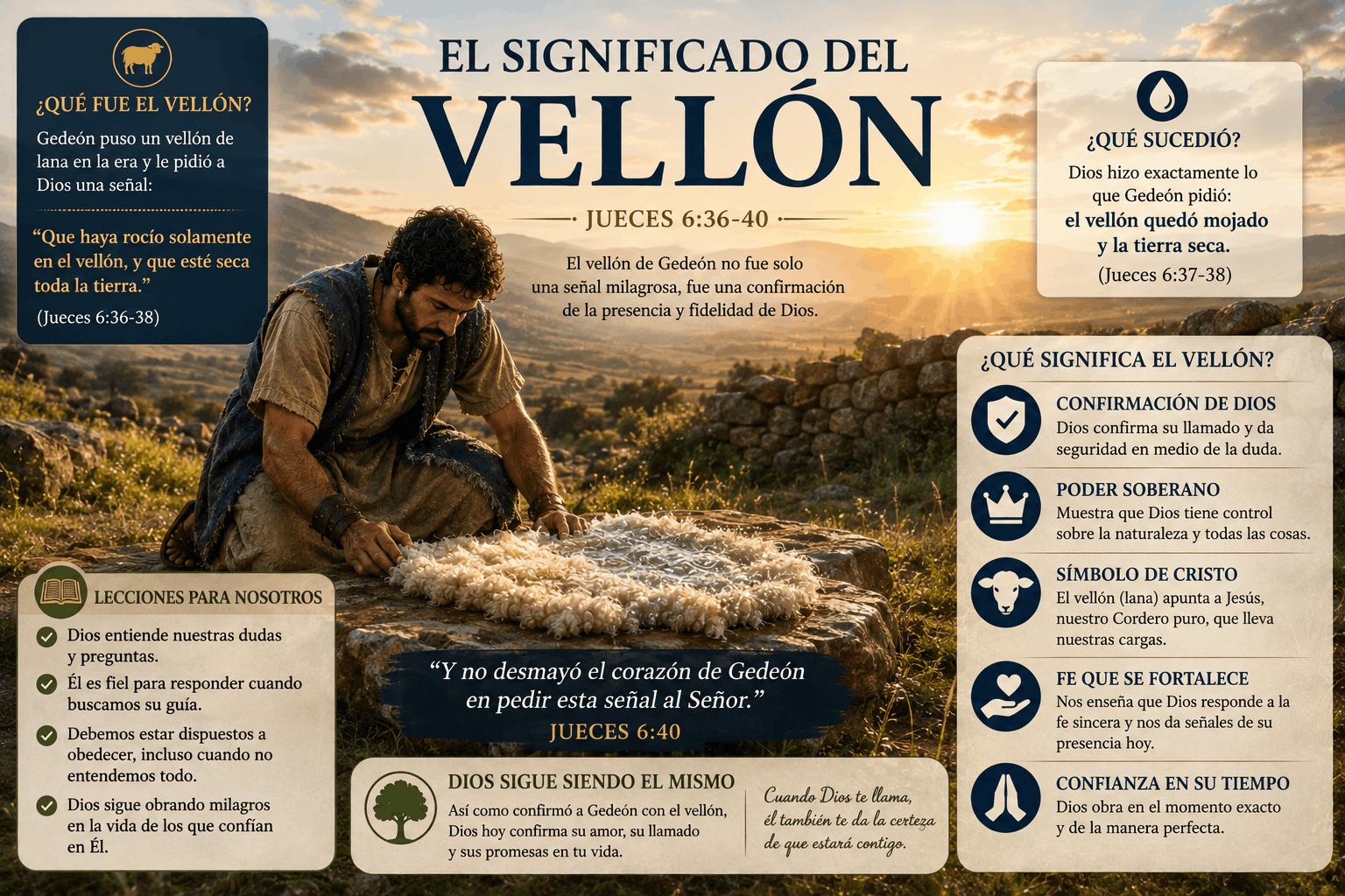 ¿Qué significa poner un vellón a Dios y cómo buscar su guía?